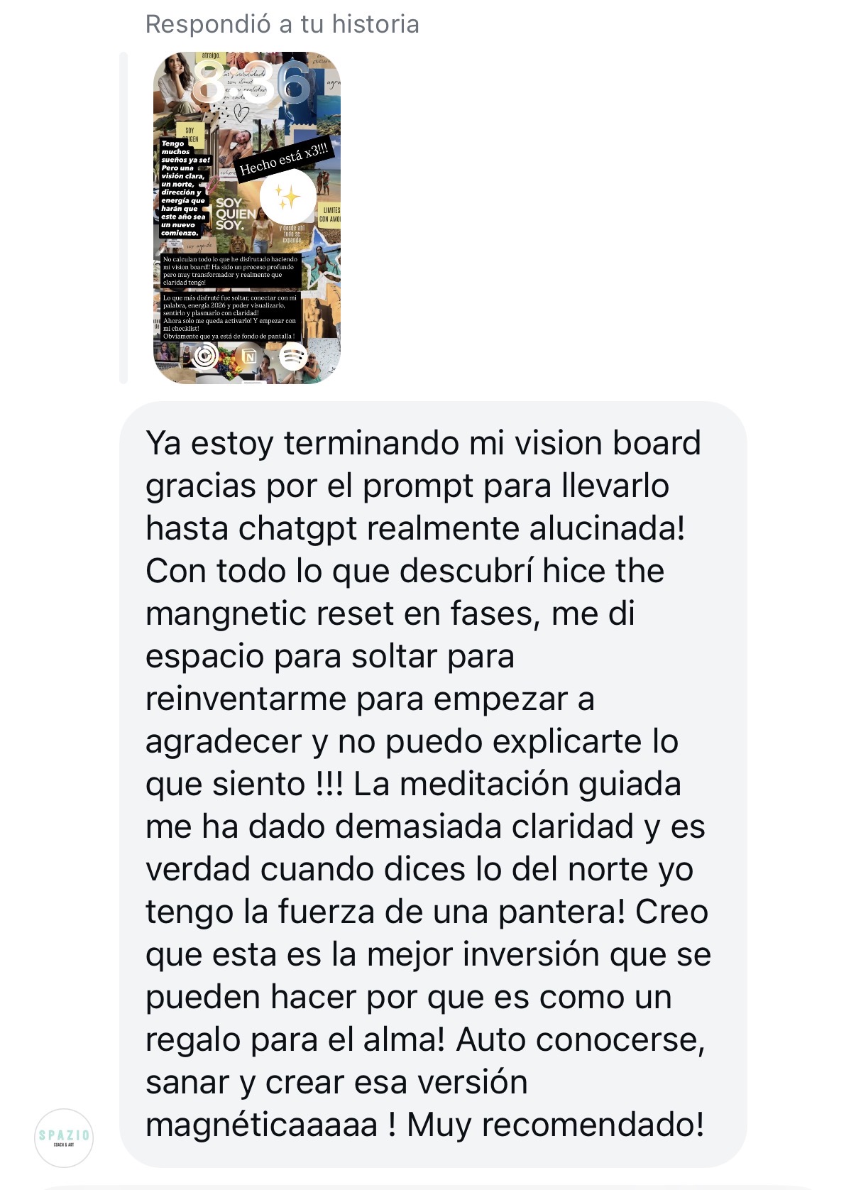 Testimonio WhatsApp
